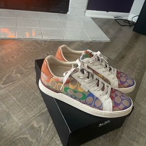 Coach multi coloured sneakers